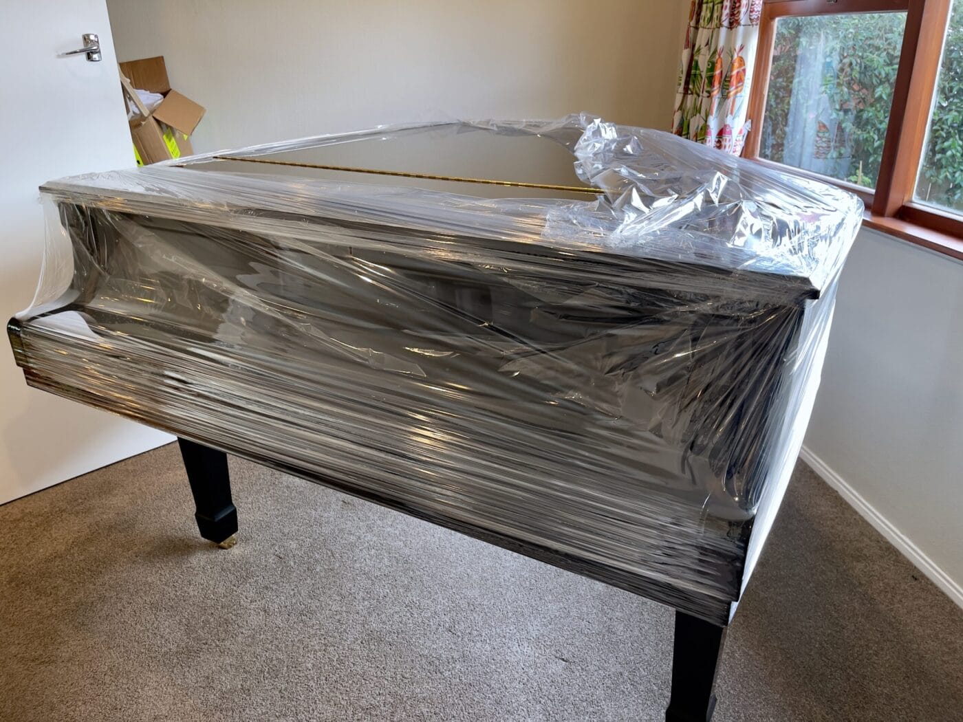 Luxury Piano wrapped for move